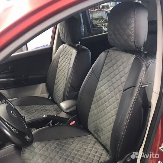 Чехлы Автопилот Ceed1 07-12 Черн с Сер альк ромб