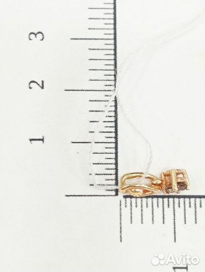 Подвеска с синтетическим камнем Золото