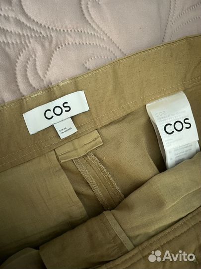 Брюки COS лен 36