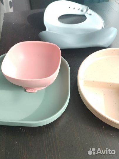 Набор силиконовой посуды детской