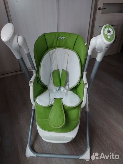 Стульчик-качели 2 в 1 с пультом д/у управления