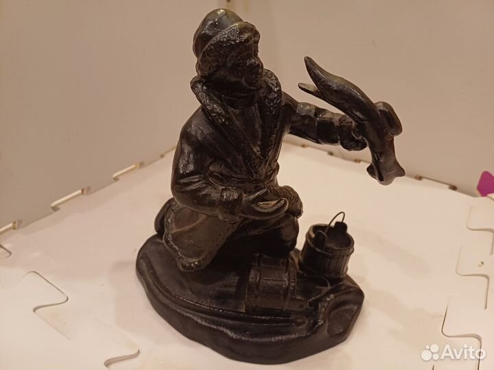 Емеля с щукой. Куса. Чугун. СССР