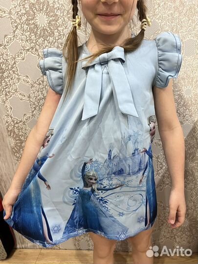 Платье эльзы холодное сердце 110