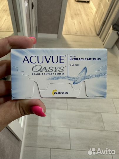 Линзы контактные acuvue oasys двухнедельные 6 шт