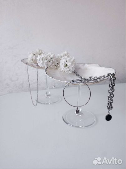 Бокал ракушка из морской раковины свадебный