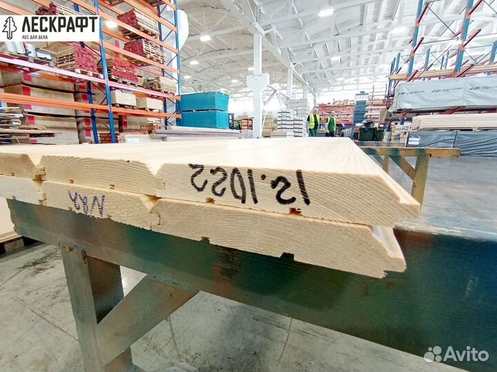 Имитация бруса 19*117*6000 сорт AB термо сосна