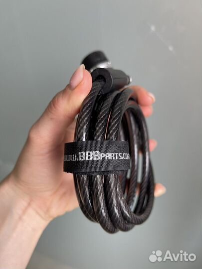 Противоугонный замок BBB (8 мм х 1800 мм)