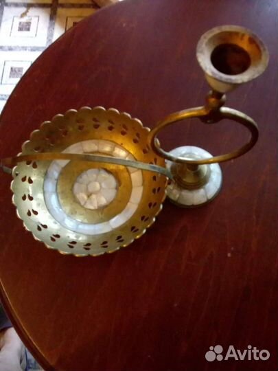 Конфетница и подсвечник Индия
