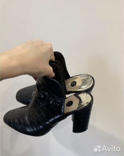 Туфли мюли открытые river island