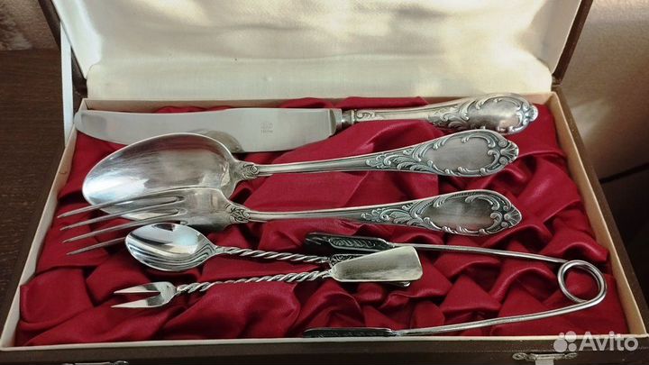 Набор столовых приборов мельхиор СССР