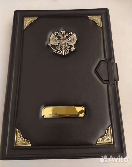 Кожаная папка a4