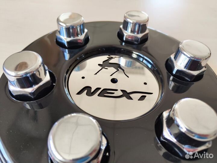 Колпаки на газель черные + колпачки хром и вставка