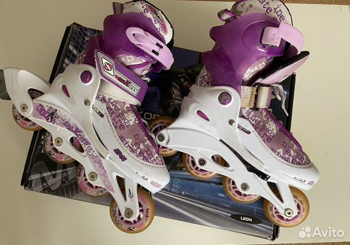 Роликовые коньки maxcity leon р.30-33