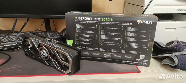 Видеокарта RTX 3070 Ti palit gamepro