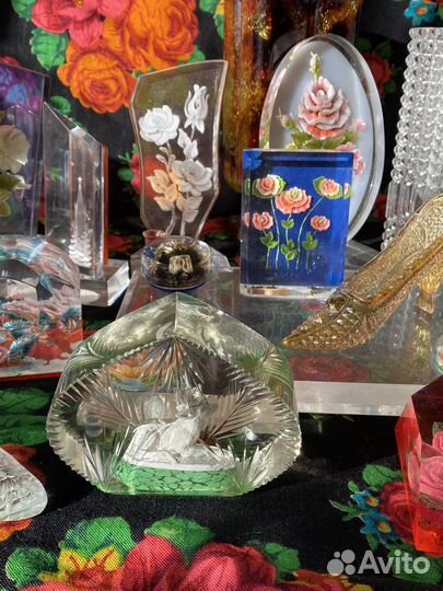 Винтажный настольный сувенир оргстекло СССР