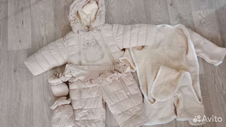 Зимний комбинезон для девочки80-86
