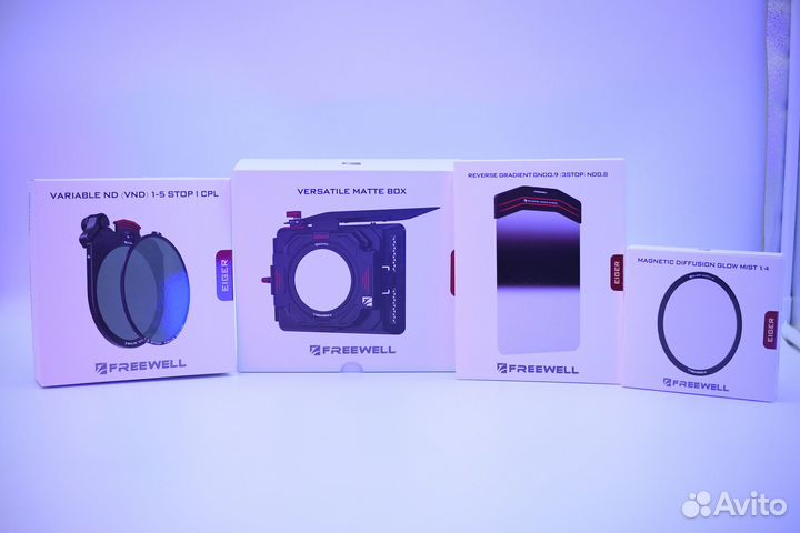 Freewell Eiger matte box VND 1-5 Glow Myst GND CPL