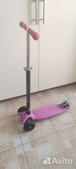 Самокат трехколесный Maxi Micro T-tube pink