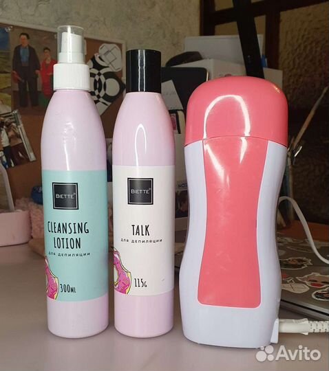 Воскоплав, лосьон и тальк для депиляции