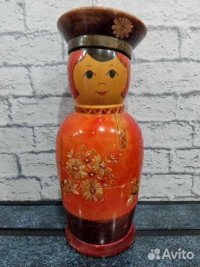 Матрешка-штоф СССР. Высота 32 см
