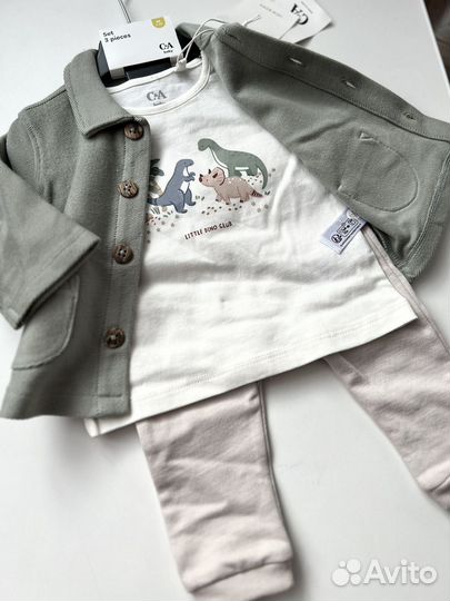 Костюм рубашка, лонгслив и брюки 62.68