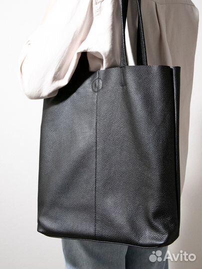 Сумка женская натуральная кожа шопер