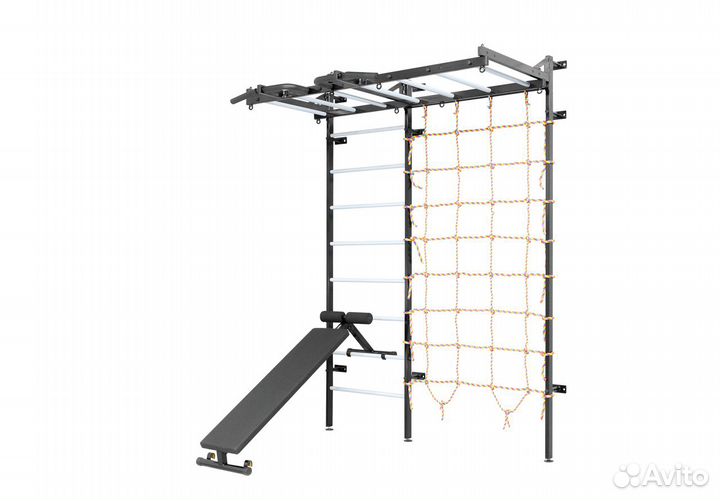 Шведская стенка с рукоходом SPR 3233V черная