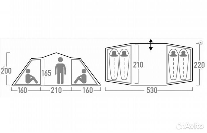 Палатка 4-х местная