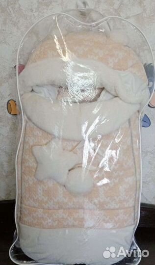 Зимний конверт для новорожденных