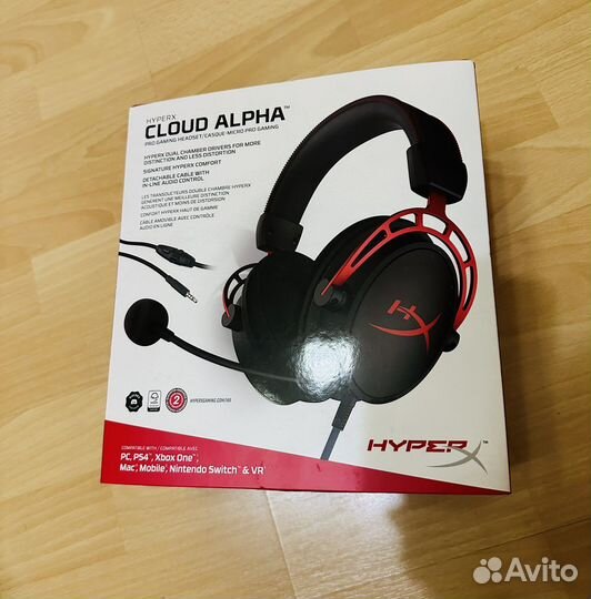 Игровые наушники HyperX Cloud Alpha, red