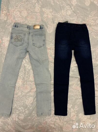 Пакет Джинсы новые Mango7-8/128,reserved128