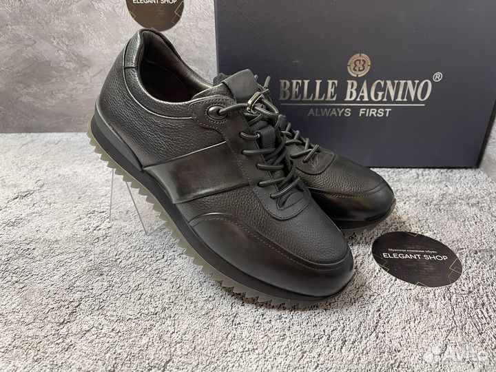 Кроссовки мужские кожаные