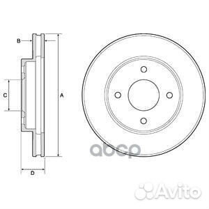 Диск тормозной (Спереди) Nissan March 02-10 / Note