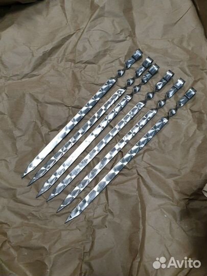 Шампур широкий 50 см рабочая 20 мм