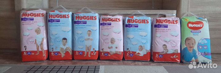 Подгузники трусики huggies 3,4, 5,6