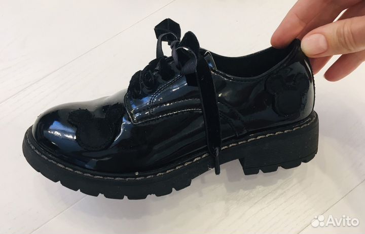 Туфли черные лаковые Mickey 32 р, 20 см
