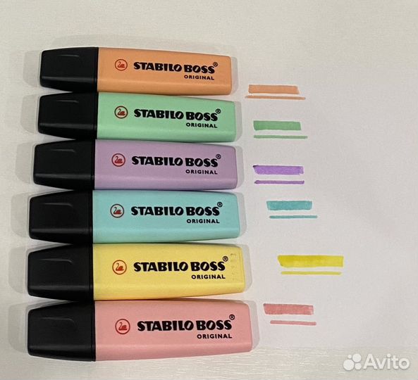 Текстовыделители Stabilo Boss