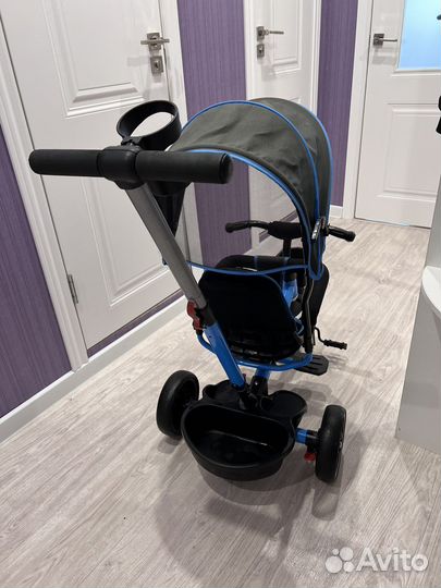 Трехколесный велосипед-трансформер с ручкой