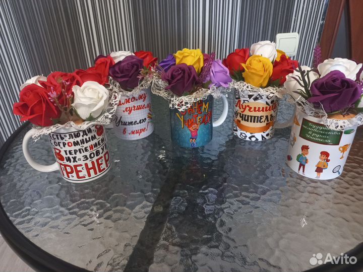 Букет из мыльных роз