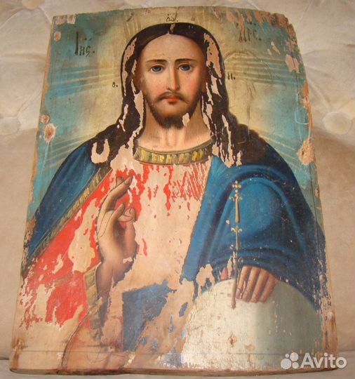 Икона Господь Вседержитель 19 век