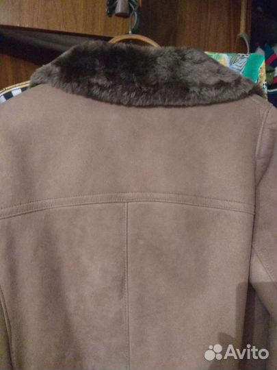 Дублёнка женская + шуба из норки 48