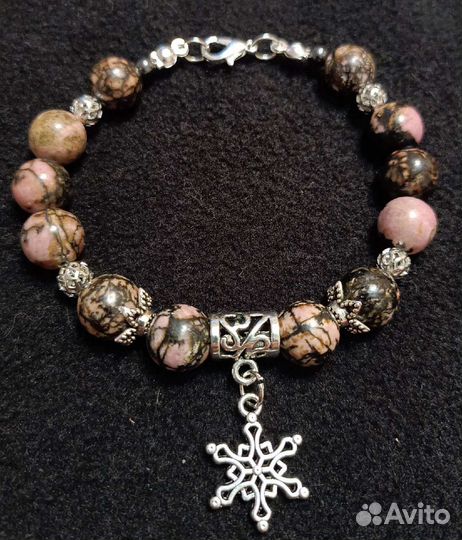 Браслет из родонита