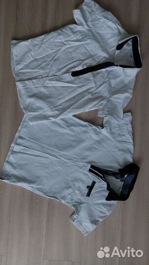 Рубашка белая на мальчика 140