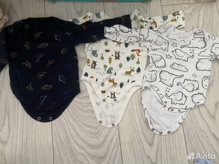 Вещи детские с 56 по 74 размера. Коробка вещей