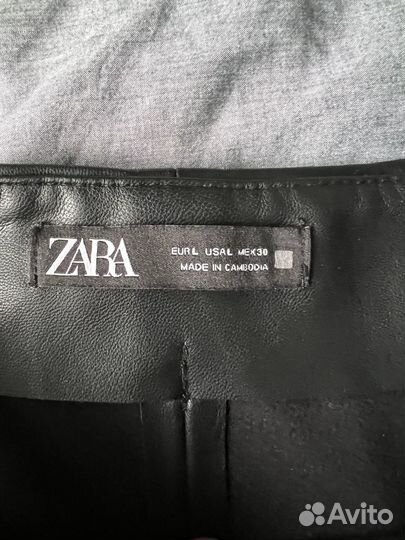 Кожаная юбка zara