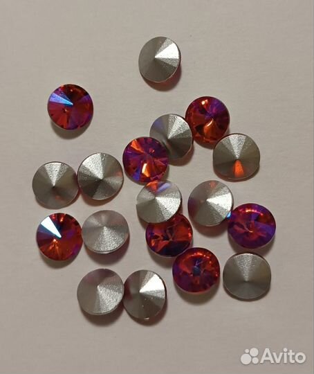 Стразы, кристаллы, 8 мм. Набор 77 шт