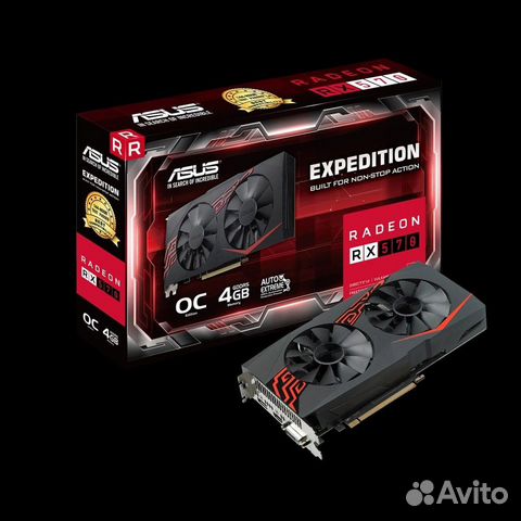 RX570 4GB asus и Блок питания FSP400