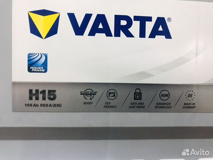 Аккумулятор AGM 105 Varta