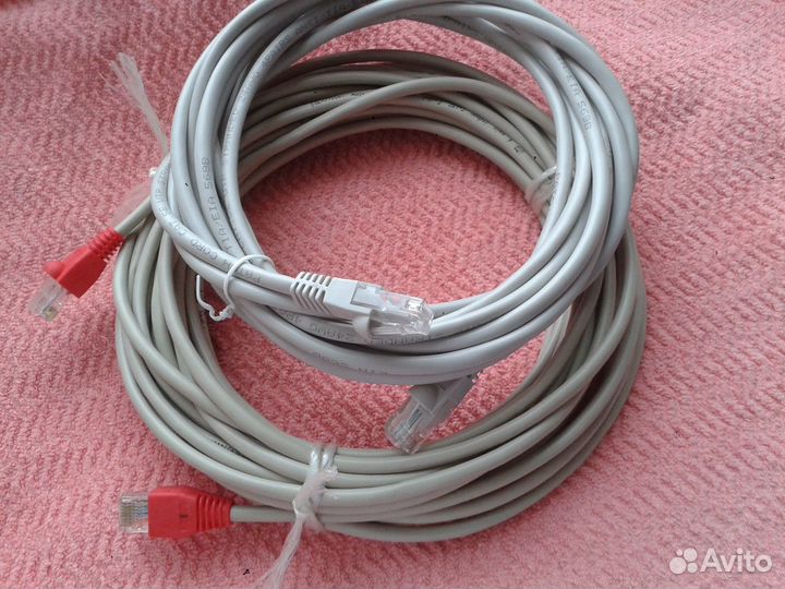 Интернет кабель 5/10/15м Патч-корд Новый Медь