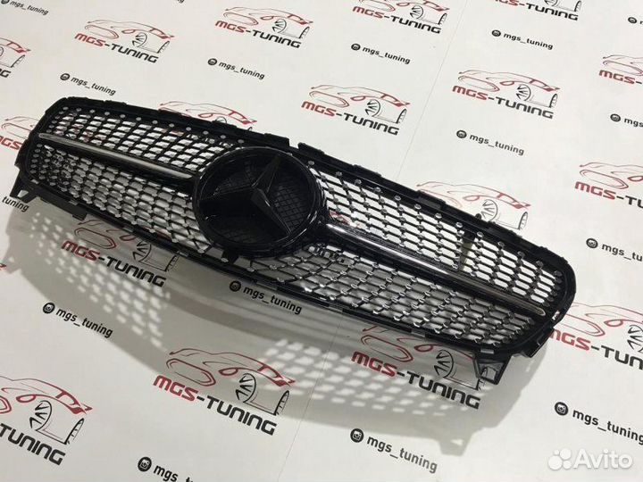 Решетка A-class w176 Diamond 15-18г Черная звезда